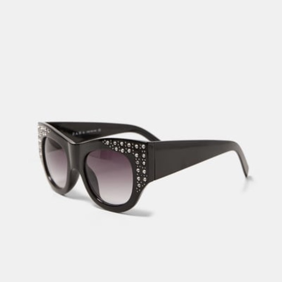 Zara Accessories Nwt Zara Sunglasses With Encrusted Metal Poshmark
